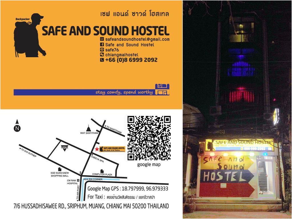 Safe And Sound Hostel Chiang Mai Exterior photo
